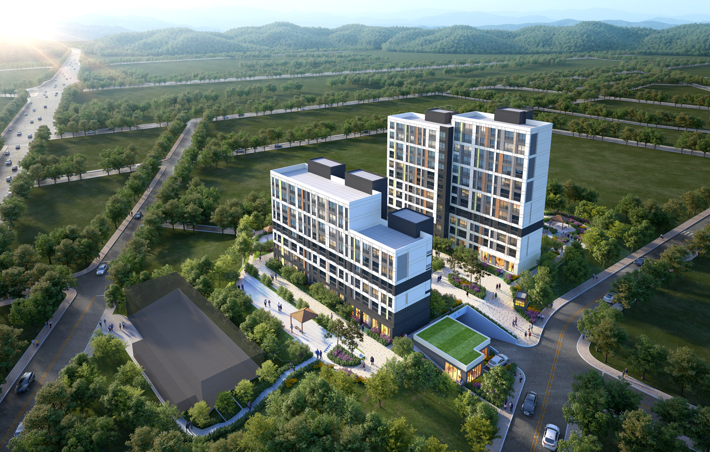충남 꿈비채 예산주교 조감도