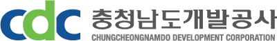 충청남도개발공사 로고 영문 가로형 큰 사이즈