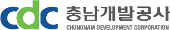 충청남도개발공사 로고 영문 가로형 작은 사이즈