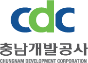 충청남도개발공사 로고 영문 상하형 줄임말